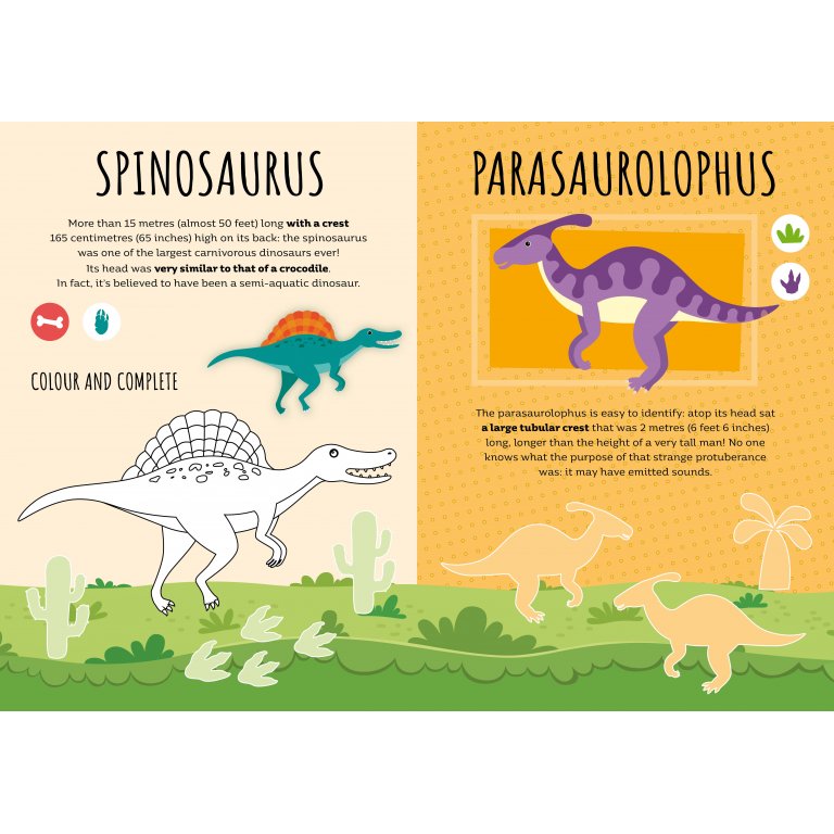 Sassi - Stickers & Activity Book - Dinosaurs