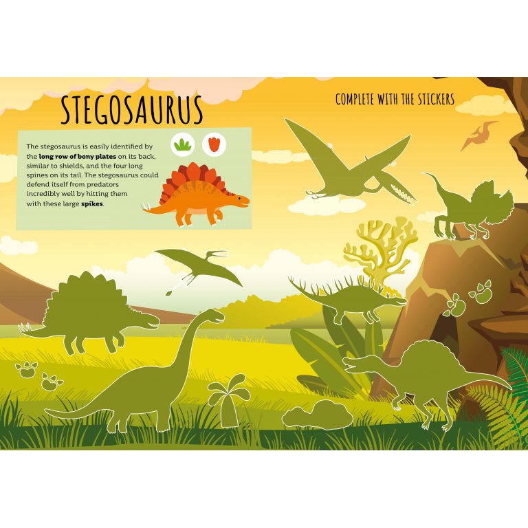 Sassi - Stickers & Activity Book - Dinosaurs