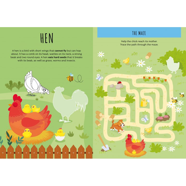 Sassi - Stickers & Activity Book - The Farm
