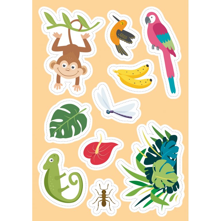 Sassi - Stickers & Activity Book - The Jungle