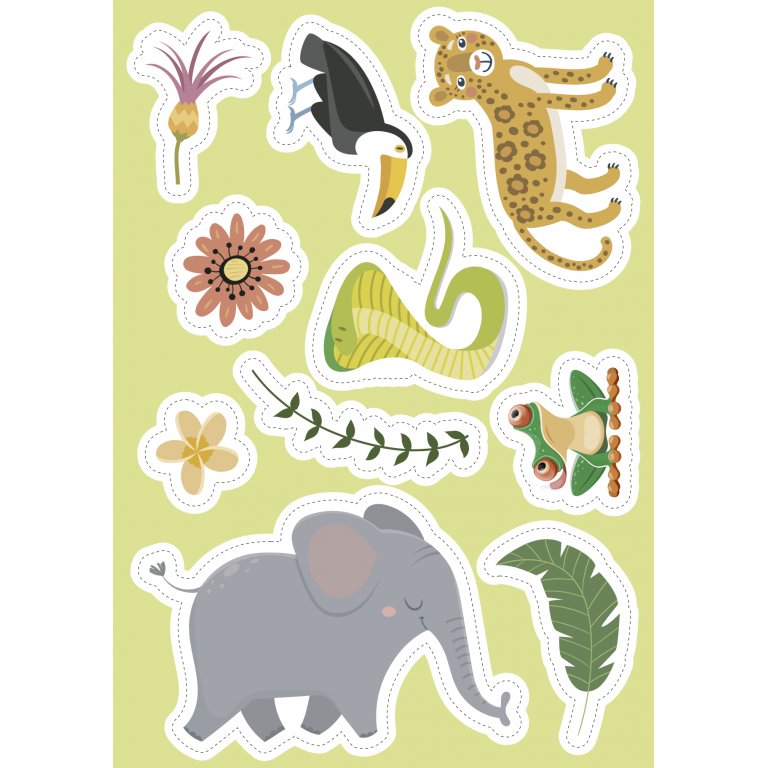 Sassi - Stickers & Activity Book - The Jungle