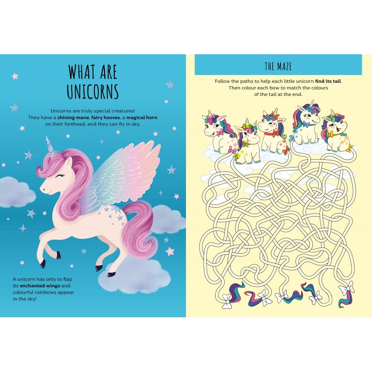 Sassi - Stickers & Activity Book - Unicorns