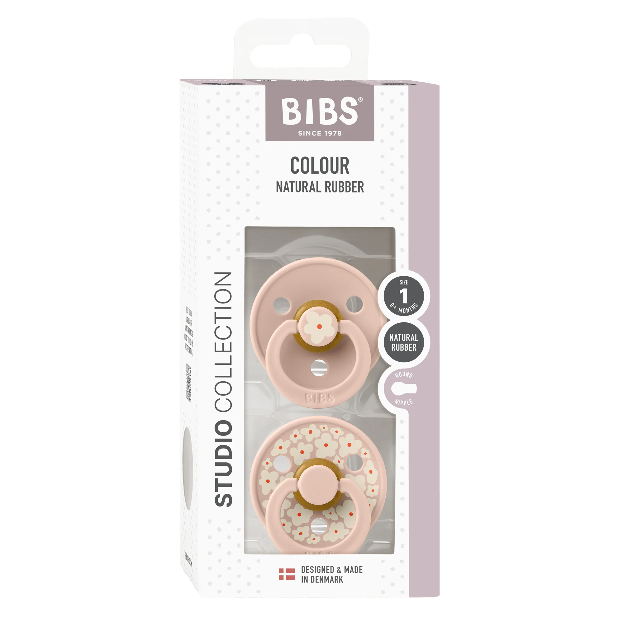 BIBS - STUDIO Colour 2 Pack Jasmine - Blush Mix