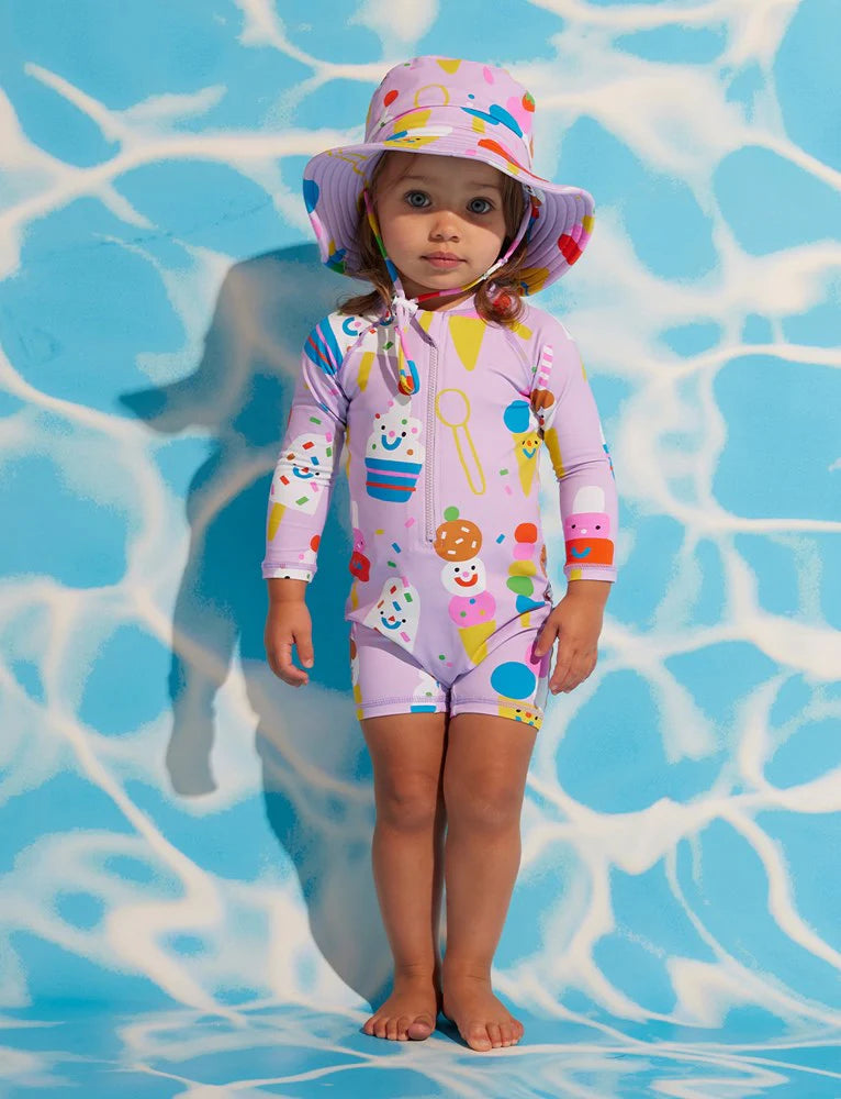 Halcyon Nights - Long Sleeve Rash Suit - Sundae Fun Day