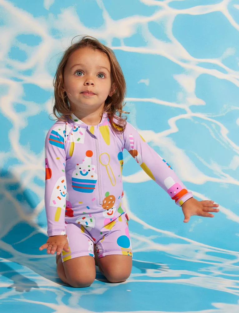 Halcyon Nights - Long Sleeve Rash Suit - Sundae Fun Day
