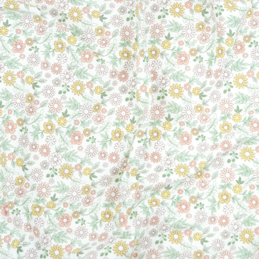 Lummi in Colour - Organic Cotton Bassinet Sheet - Daisies