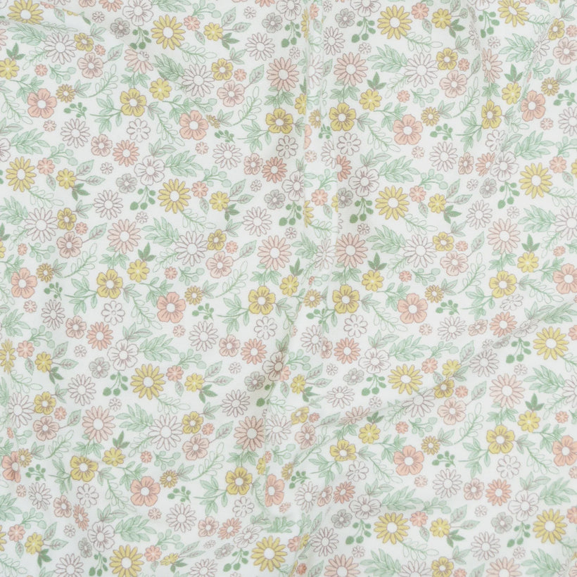 Lummi in Colour - Organic Cotton Cot Sheet - Daisies