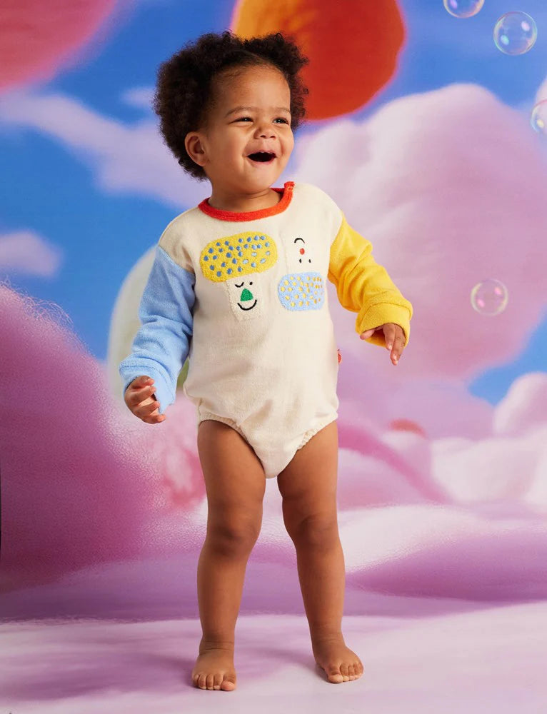 Halcyon Nights - Pocket Patch Terry Long Sleeve Bodysuit