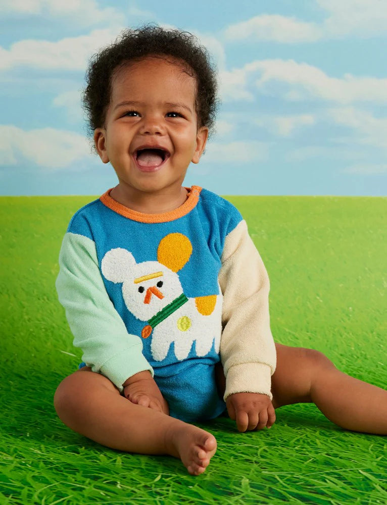 Halcyon Nights - Puppy Park Terry Long Sleeve Bodysuit