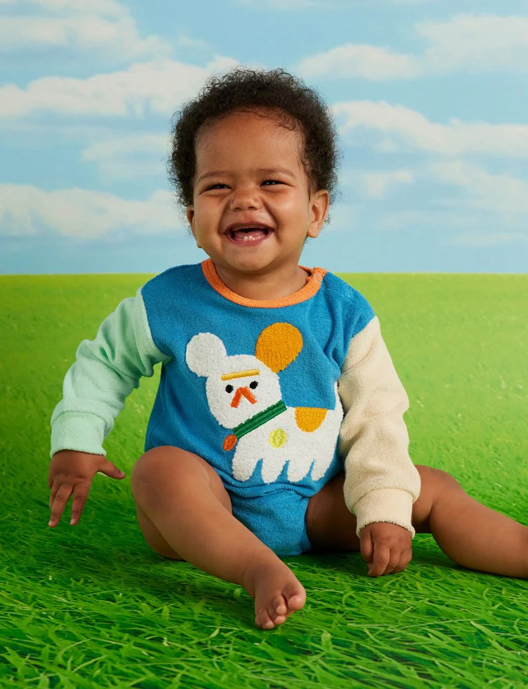 Halcyon Nights - Puppy Park Terry Long Sleeve Bodysuit