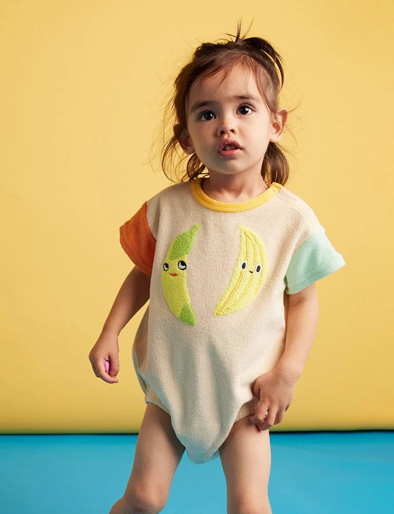 Halcyon Nights - Peel Party Terry Short Sleeve Bodysuit