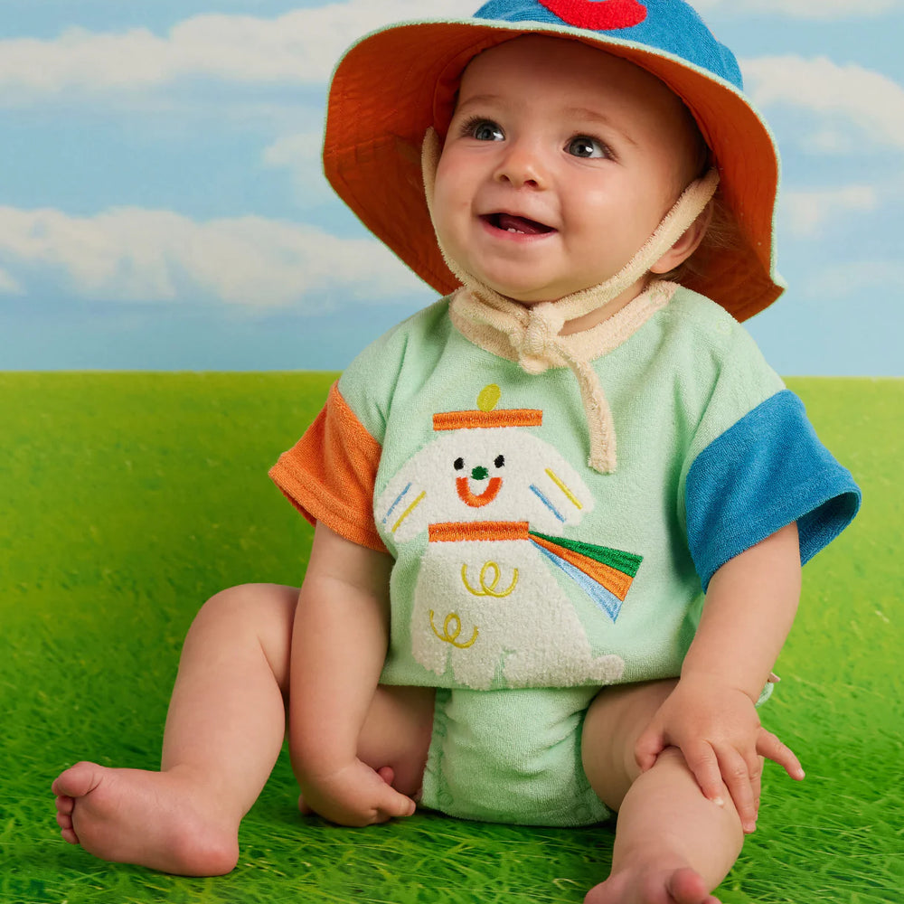 Halcyon Nights - Puppy Park Terry Short Sleeve Bodysuit