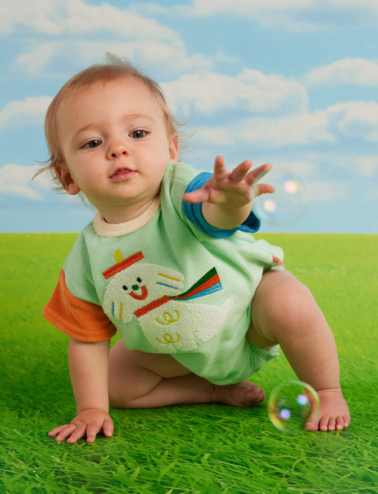 Halcyon Nights - Puppy Park Terry Short Sleeve Bodysuit