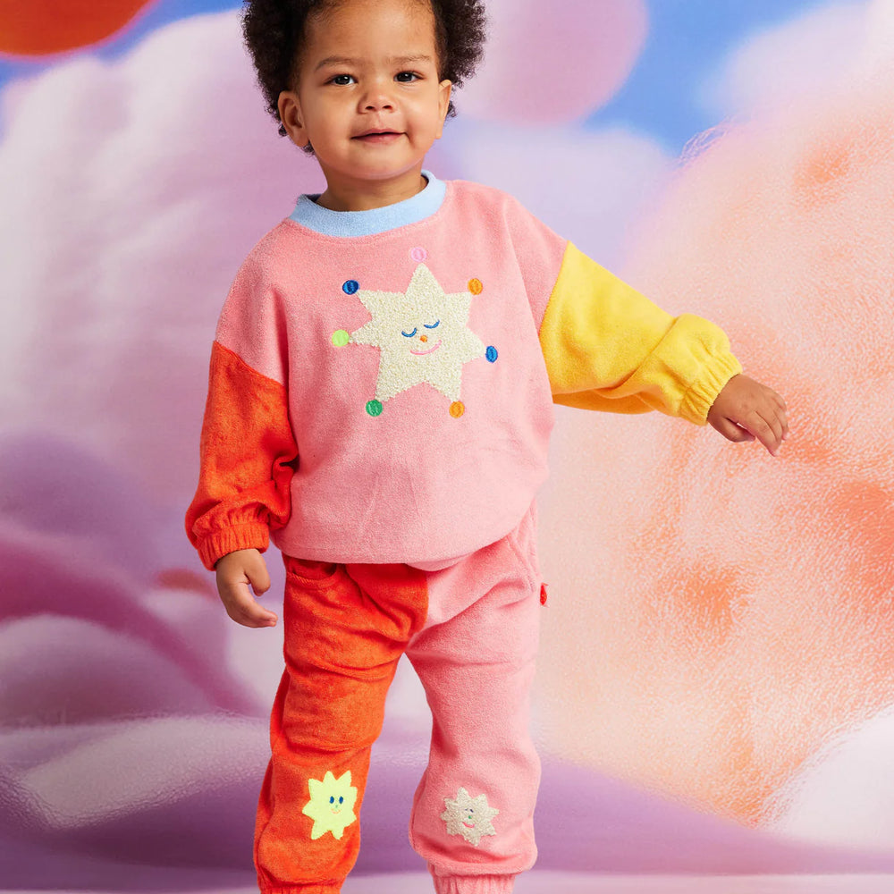 Halcyon Nights - Stars Pink Terry Pants