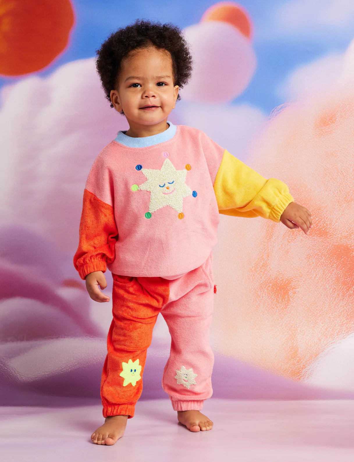 Halcyon Nights - Stars Pink Terry Pants