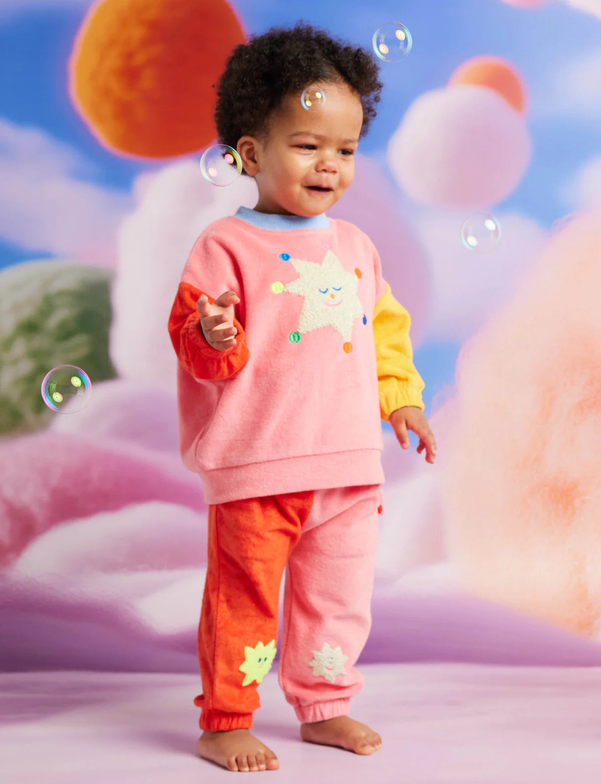 Halcyon Nights - Stars Pink Terry Pants