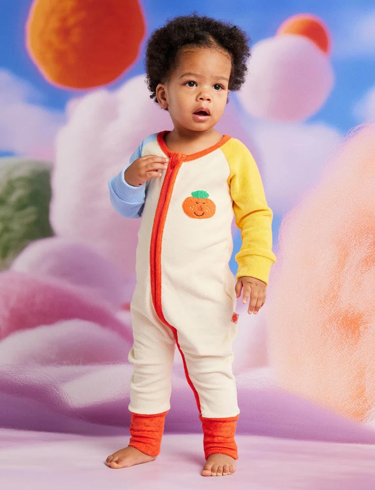 Halcyon Nights - Pocket Patch Terry Long Sleeve Romper