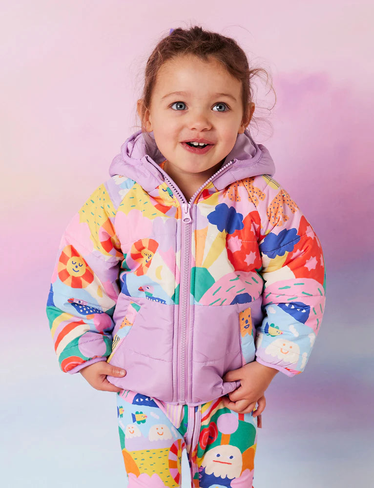 Halcyon Nights - Rainbow Valley Kids Puffer Jacket