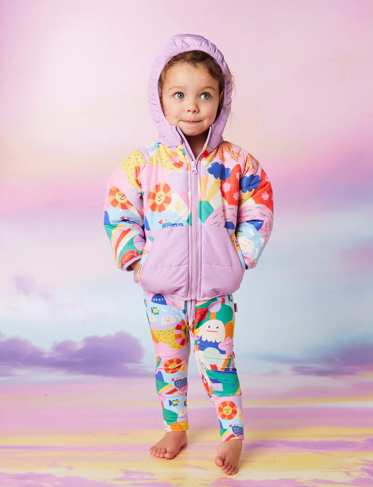 Halcyon Nights - Rainbow Valley Kids Puffer Jacket