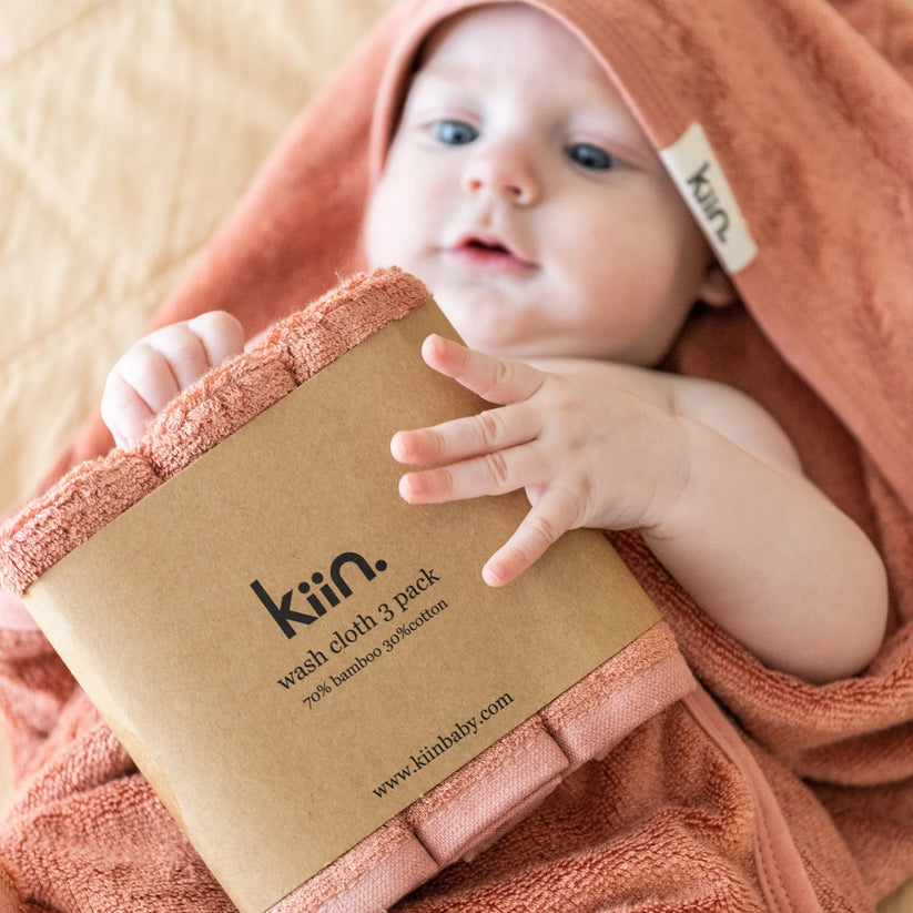 Kiin - Heather Wash Cloths 3 Pack