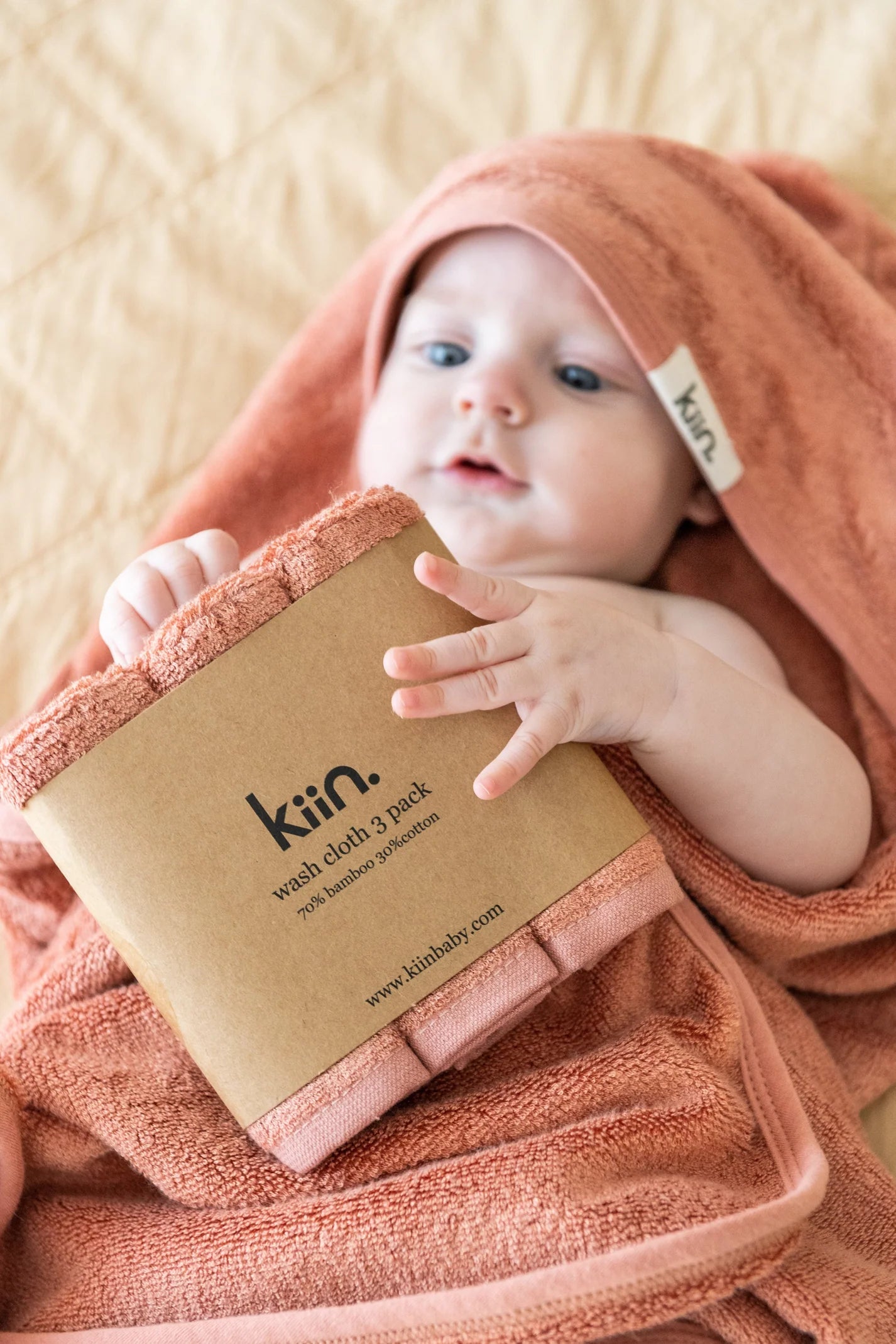 Kiin - Heather Wash Cloths 3 Pack