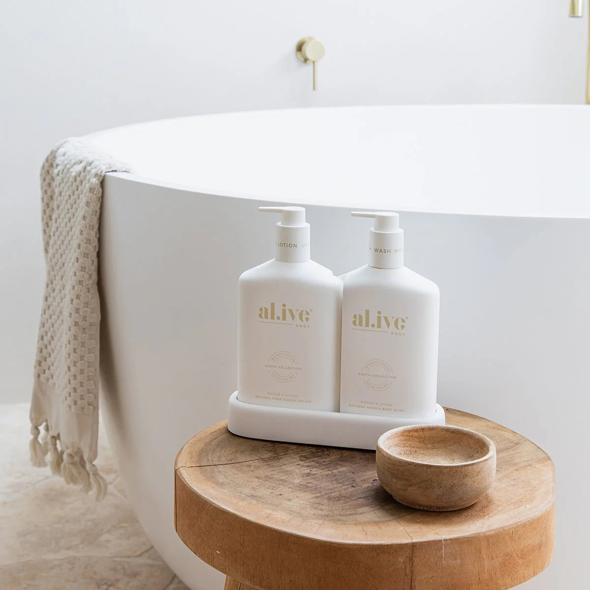 Al.ive - Wash & Lotion Duo + Tray - Mango & Lychee