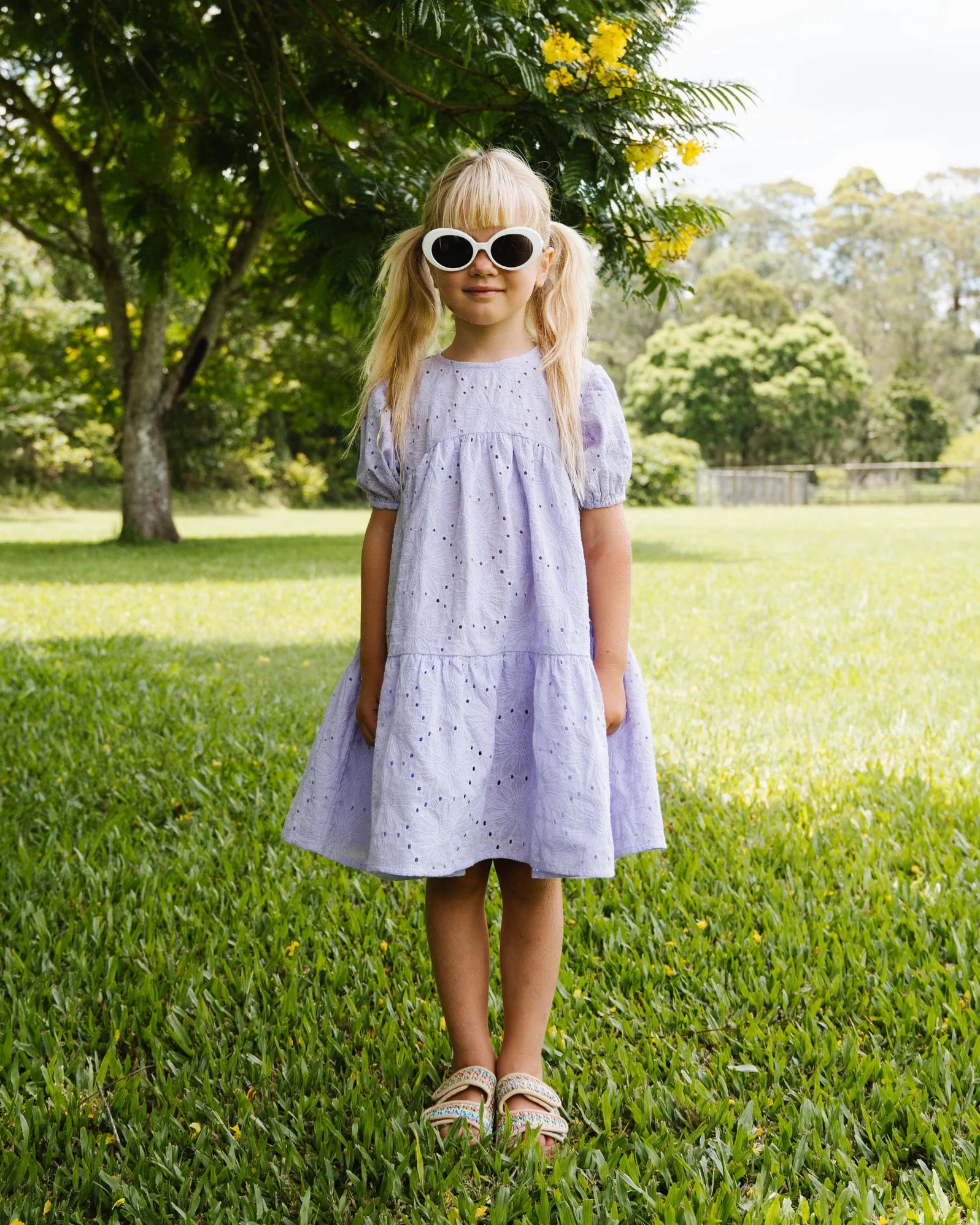 Walnut Baby - Daisy Dress - Lilac Lace