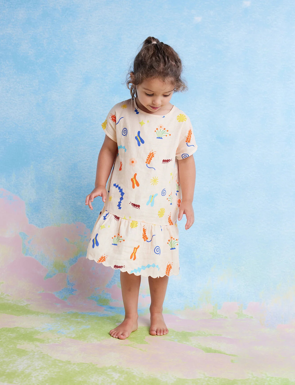 Halcyon Nights - Woven Dress  - Wiggle Wonders