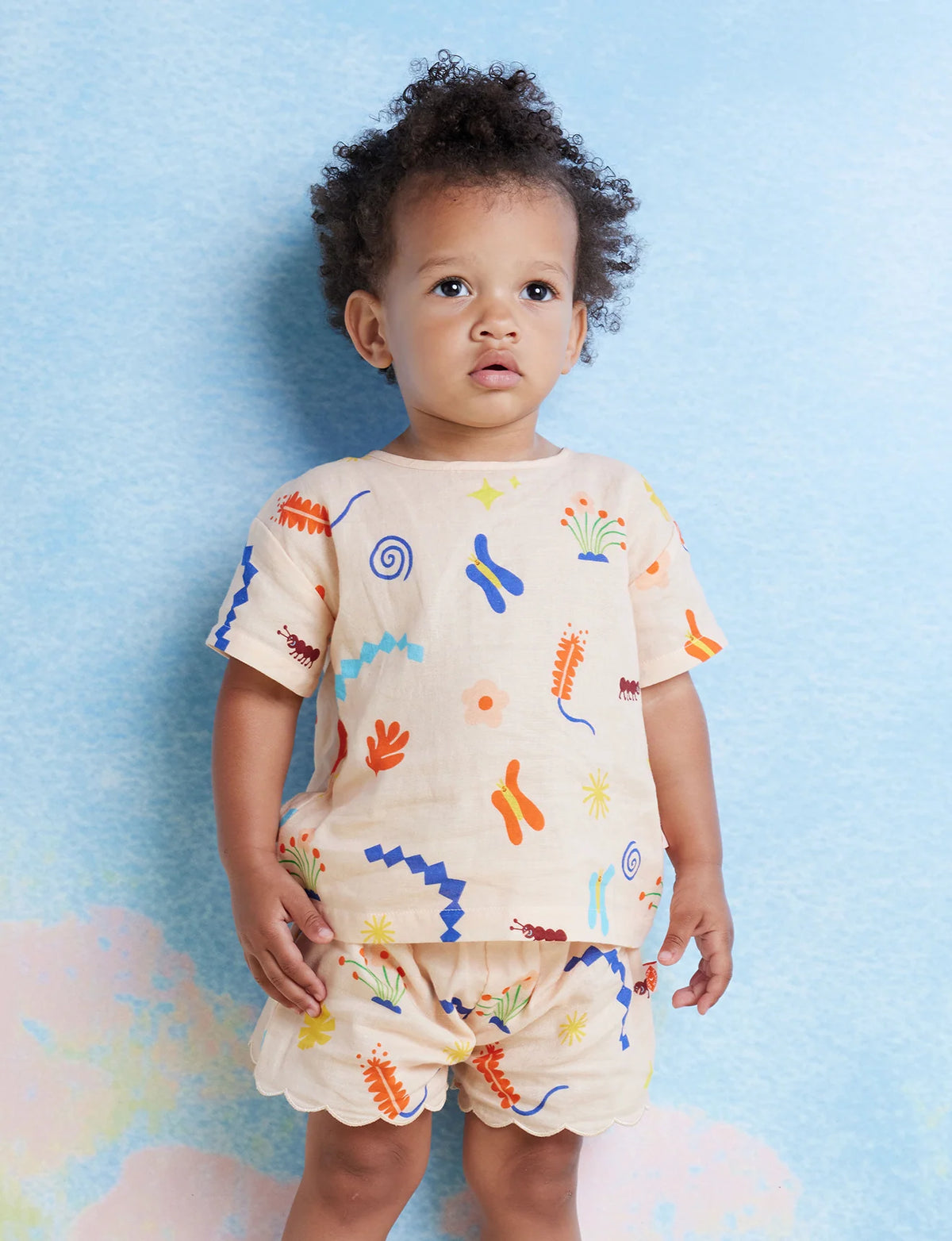 Halcyon Nights - Woven T-Shirt - Wiggle Wonders