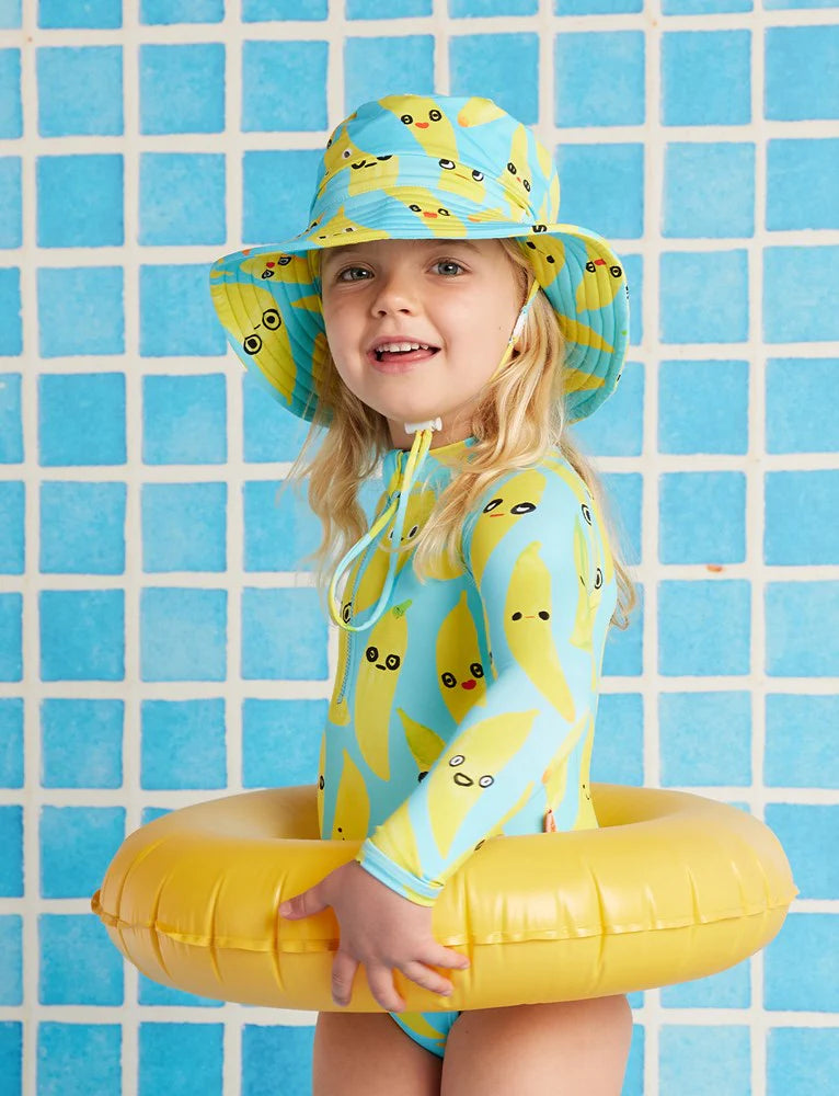 Halcyon Nights - Long Sleeve Zip Bather - Peel Party