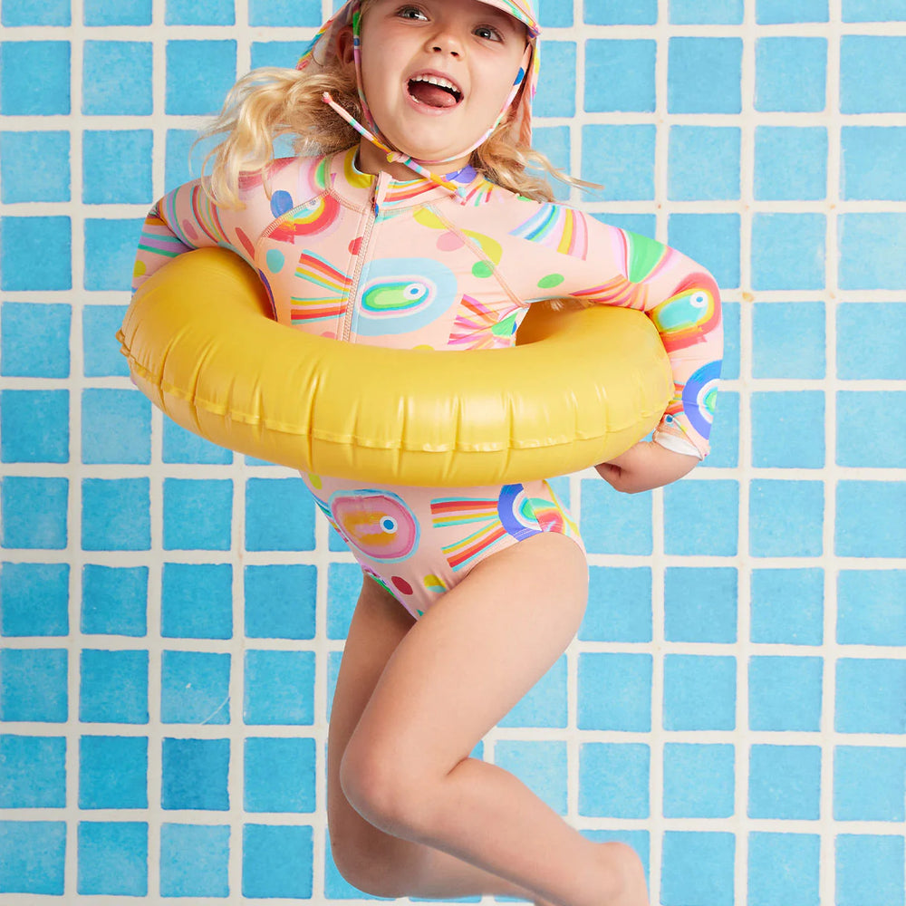 Halcyon Nights - Long Sleeve Zip Bather Fancy Fins