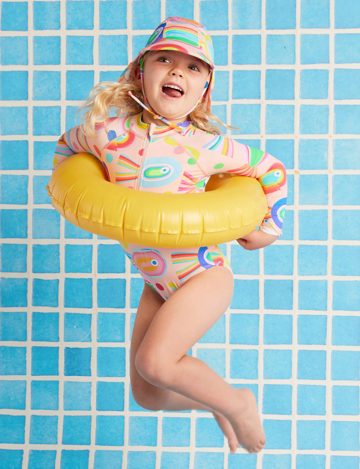 Halcyon Nights - Long Sleeve Zip Bather Fancy Fins