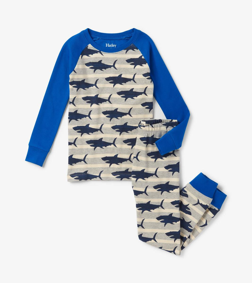 Hatley - Organic Cotton Pj Set - Hungry Sharks