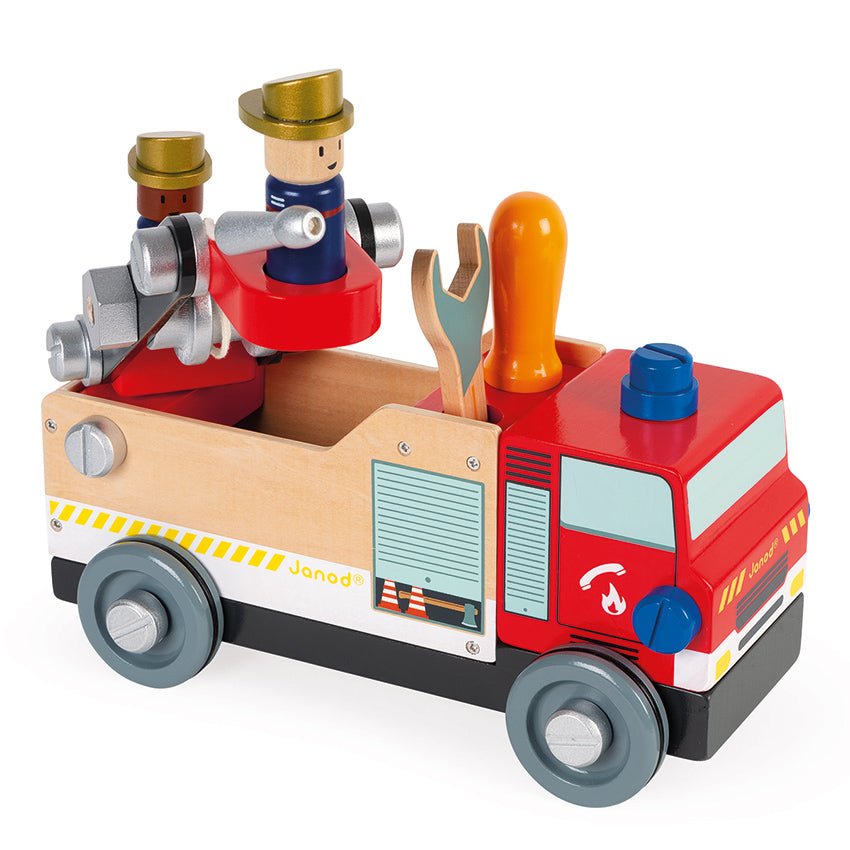 Janod - Bricokids DIY Fire Truck