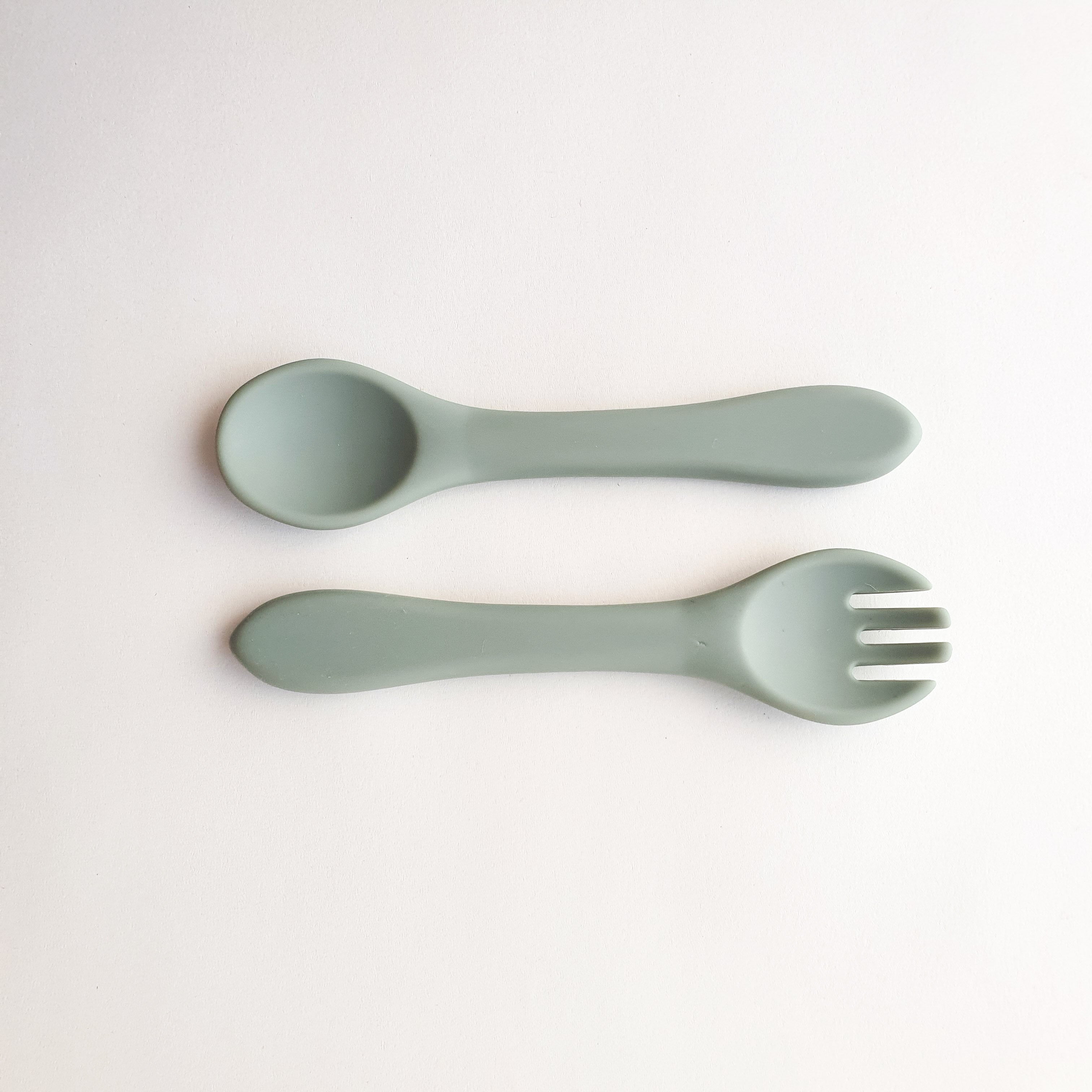 Dove & Dovelet - Silicone Cutlery Set - Sage