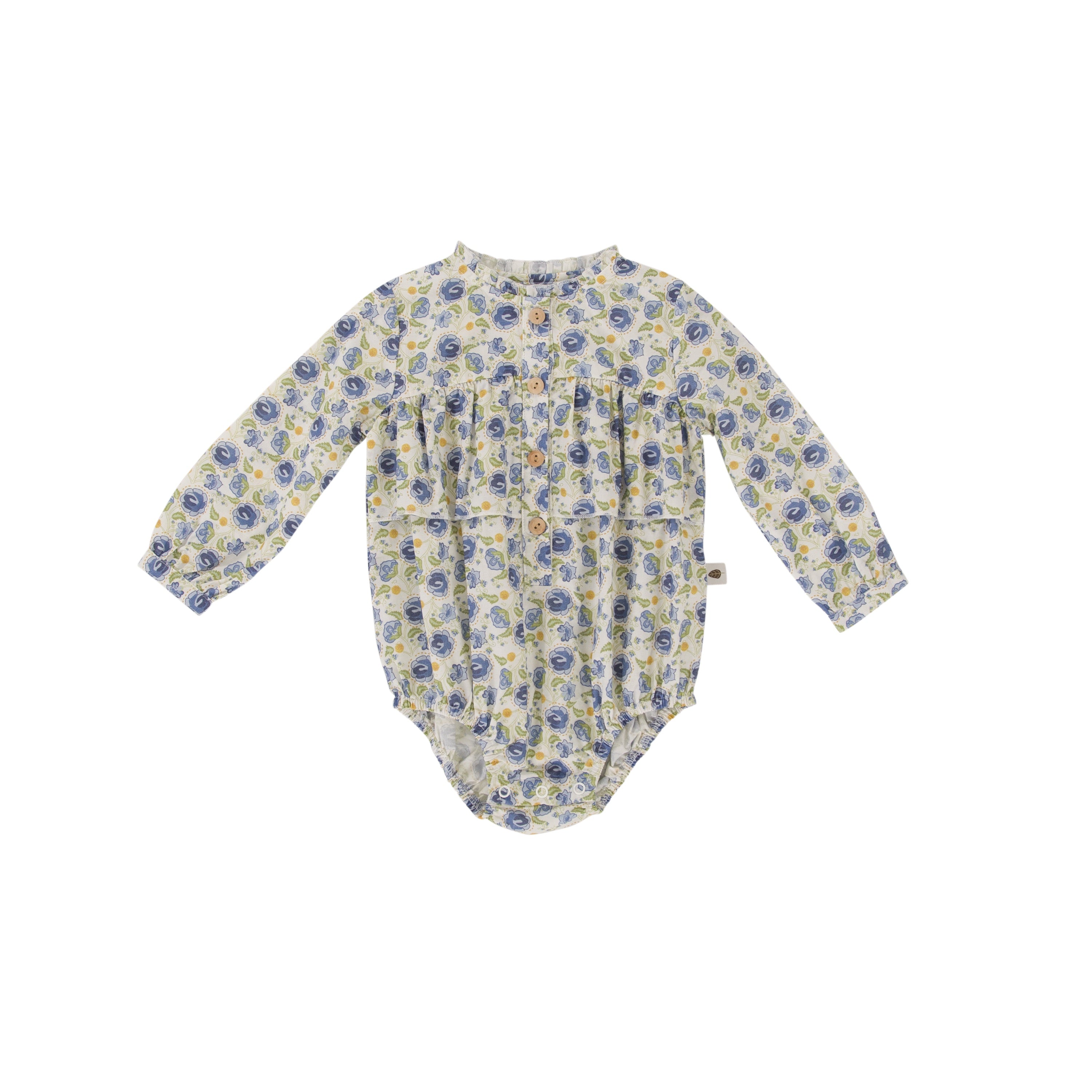 Peggy - Greta Playsuit - Blue Floral