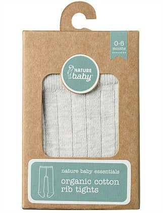 Nature Baby - Organic Cotton Tights - Grey Marl