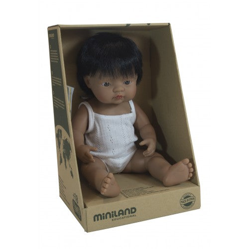 Miniland - Baby Doll - Latin American Boy 38cm