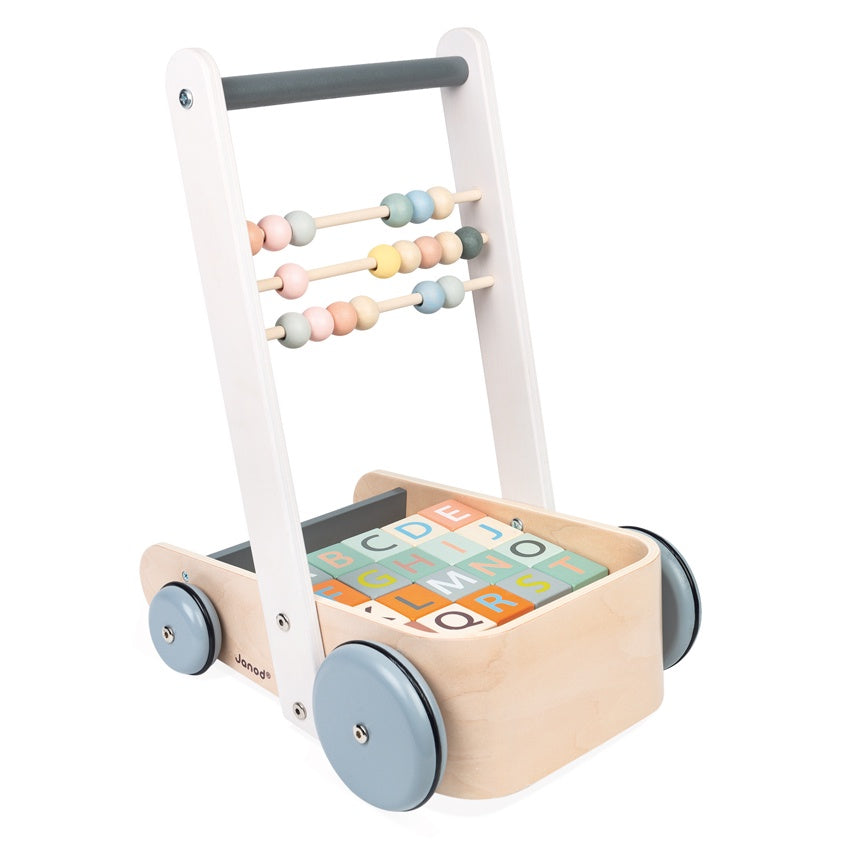 Janod - Cocoon Walker with Blocks