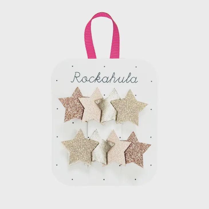 Rockahula - Frosted Shimmer Star Clips
