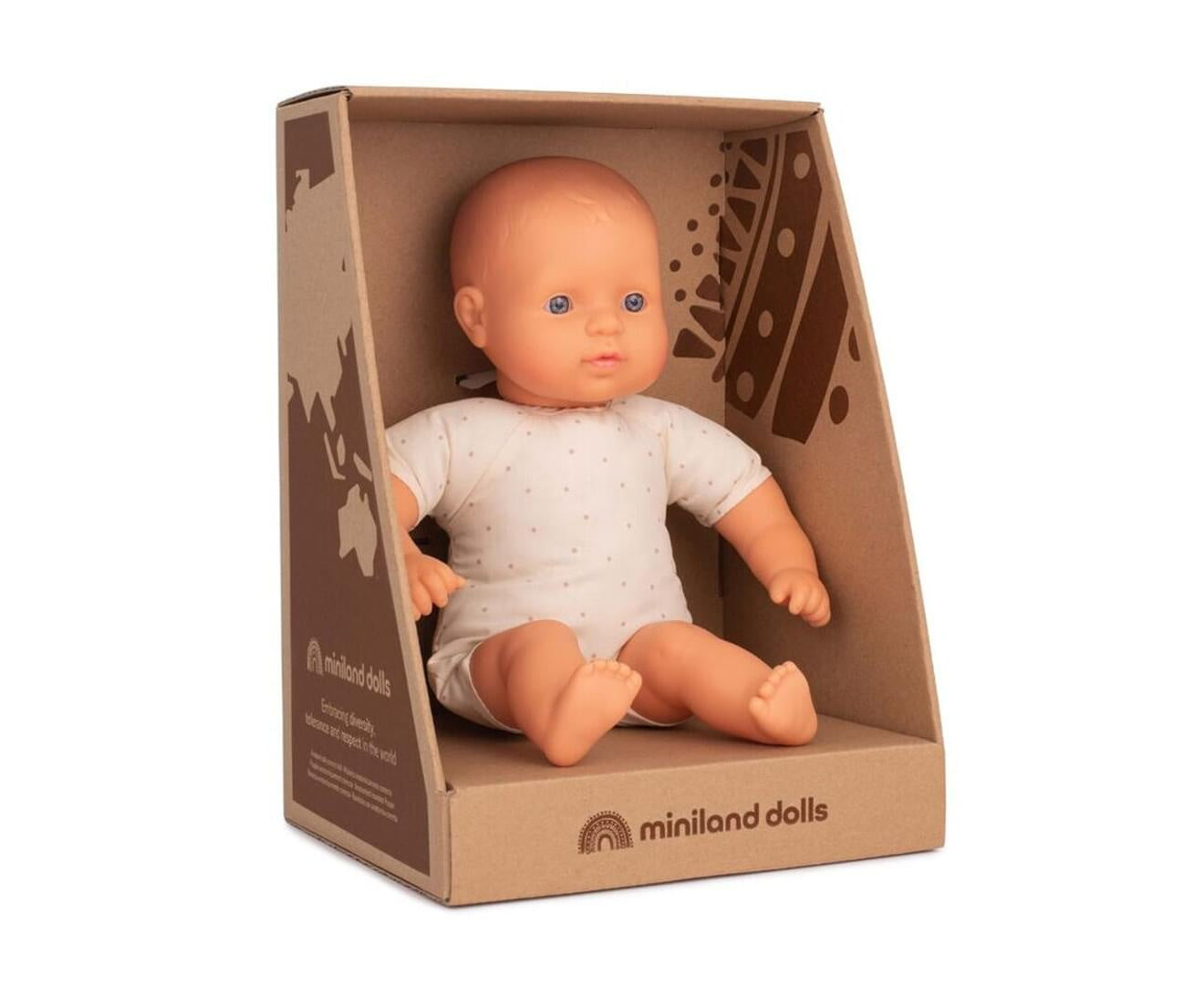 Miniland -  Soft BodyCaucasian Doll - 32cm