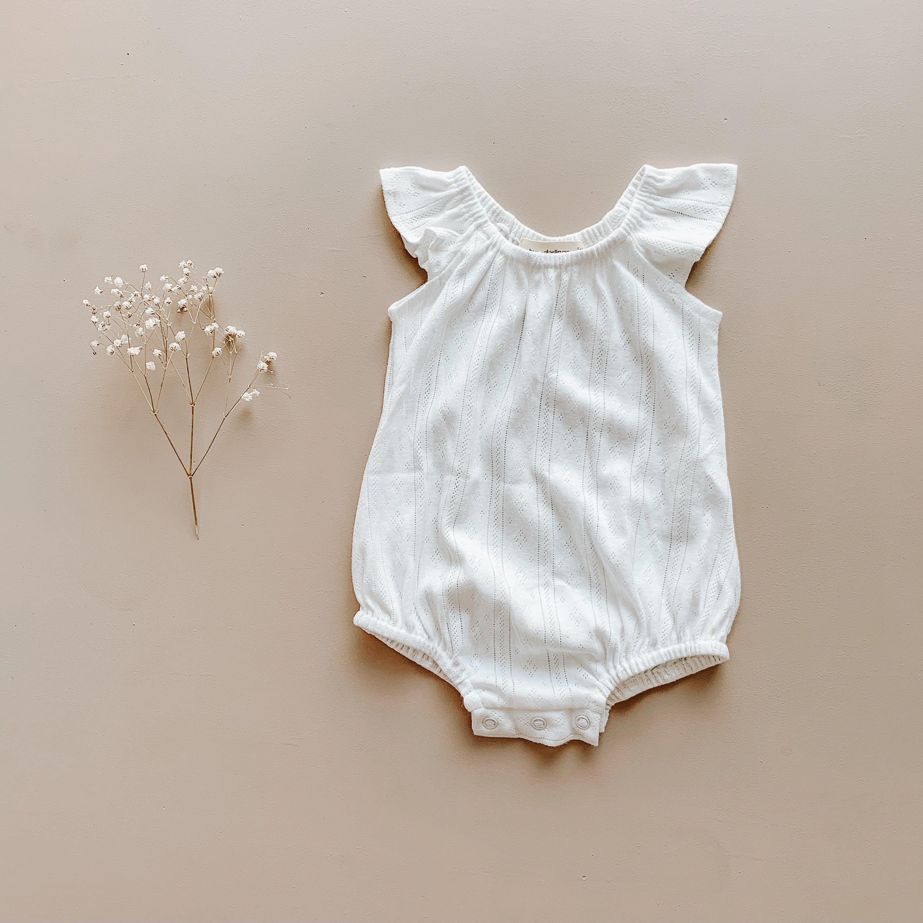 Two Darlings - Playsuit - Coconut Pointelle