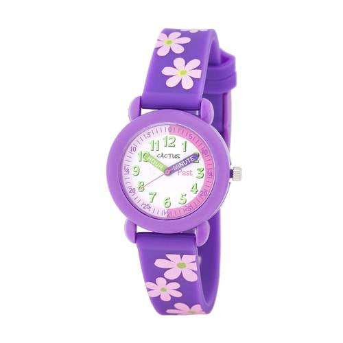 Cactus Watch - Time Teacher - Purple Daisy