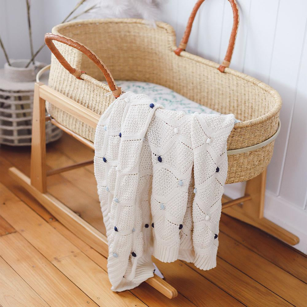Di Lusso Living - Lucy  Blanket - Blue