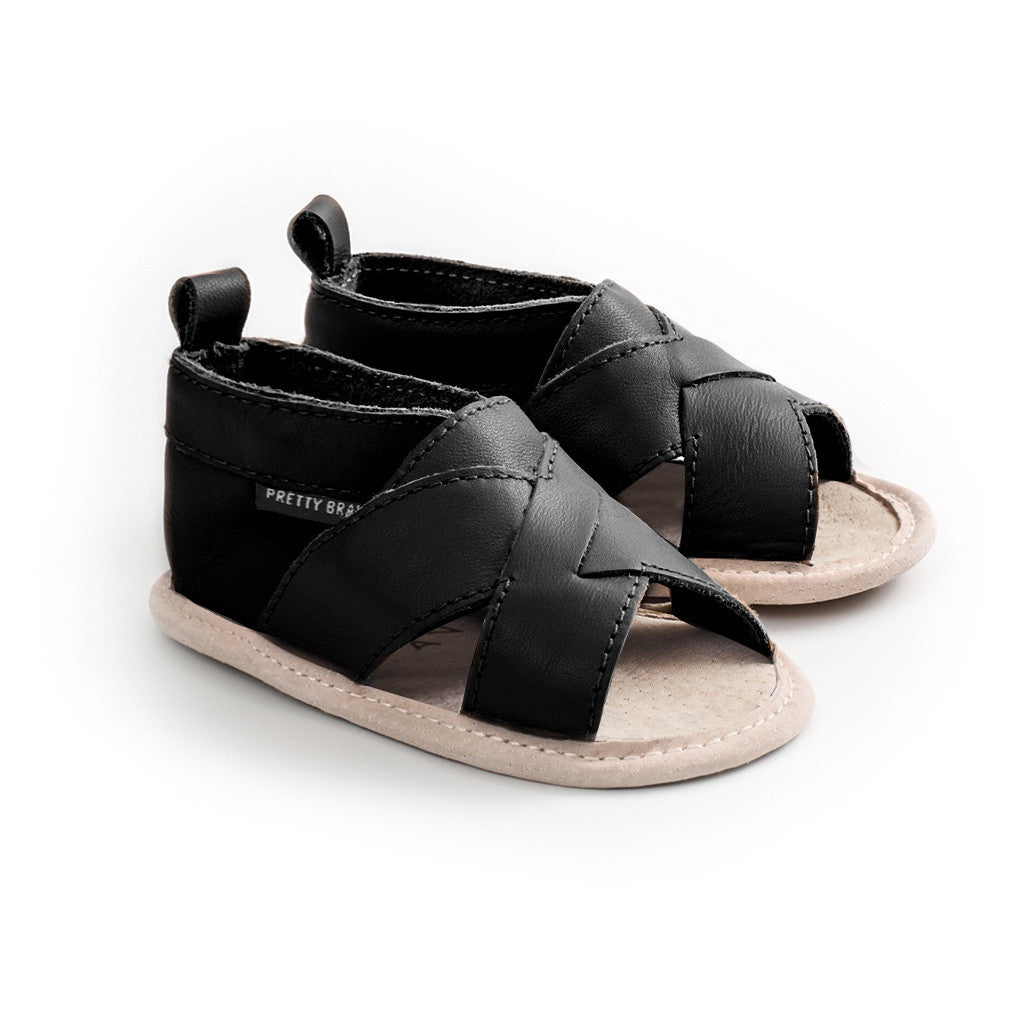 Pretty Brave - Cross Over Sandal - Black