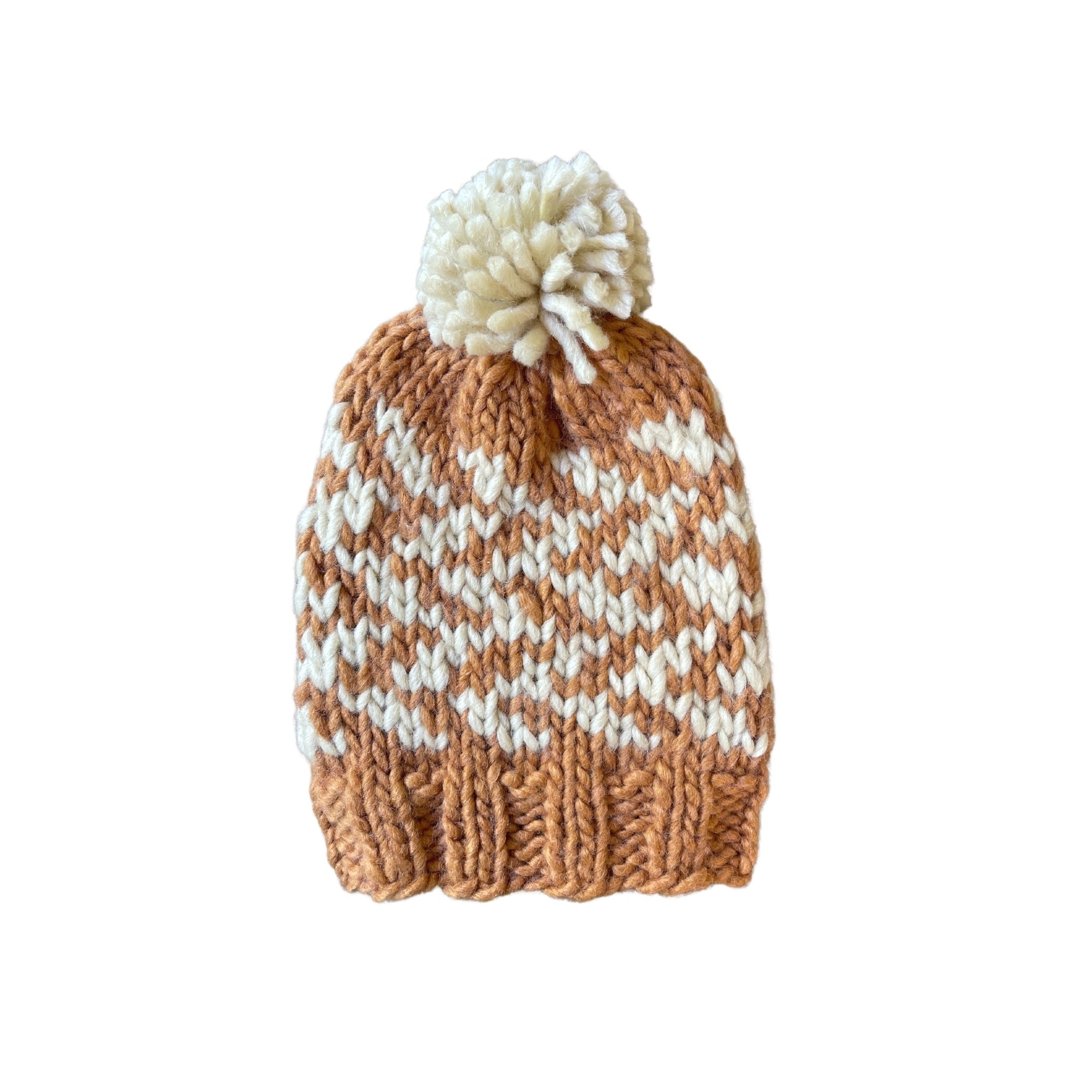 Acorn -  Indie Beanie - Caramel & Cream