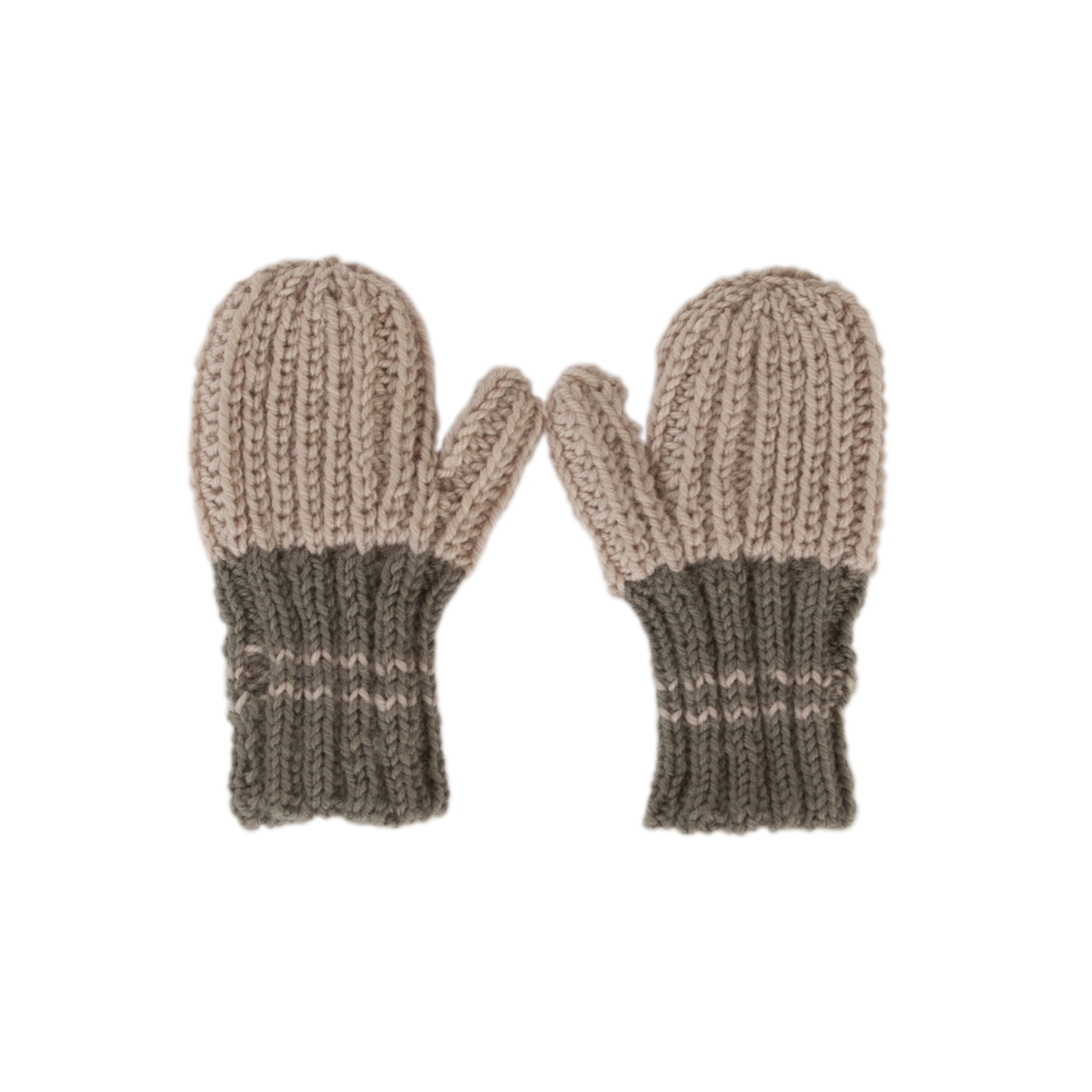 Acorn - Campside Ribbed Mittens - Khaki