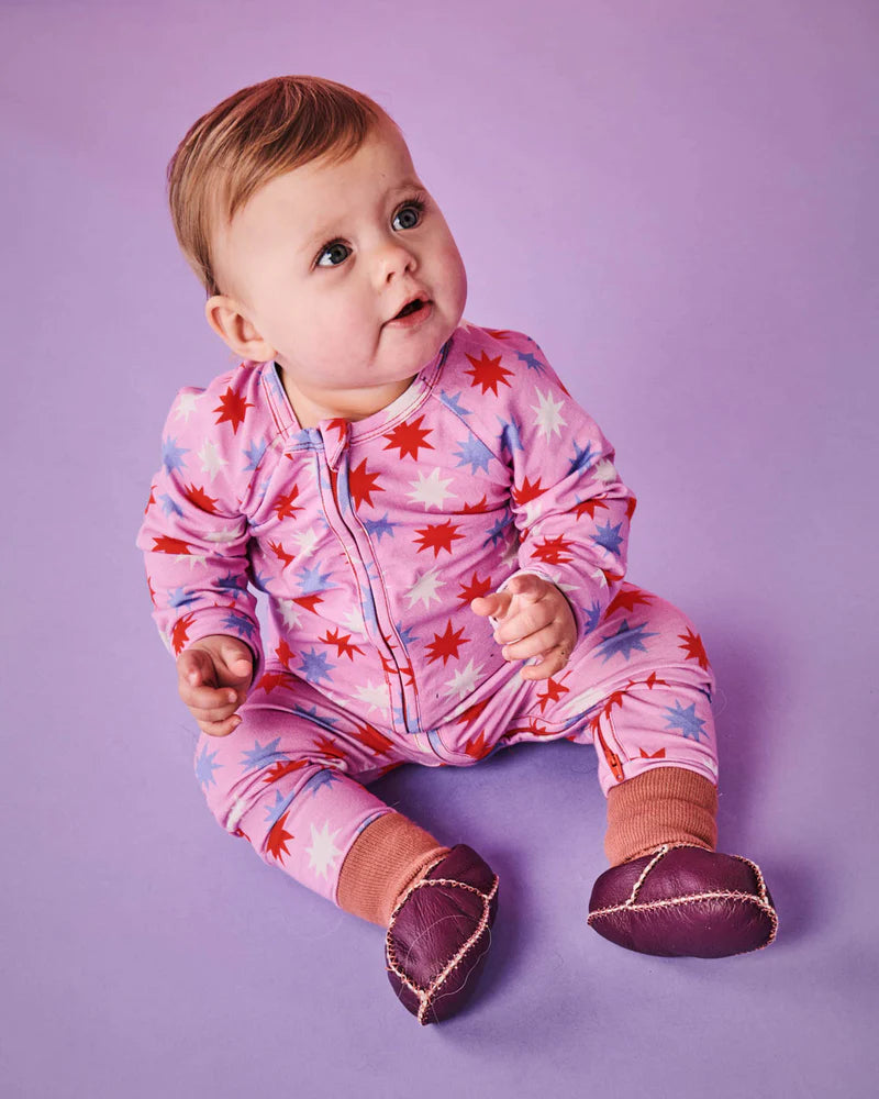 Kip & Co - Long Sleeve Zip Organic Romper - Be A Star