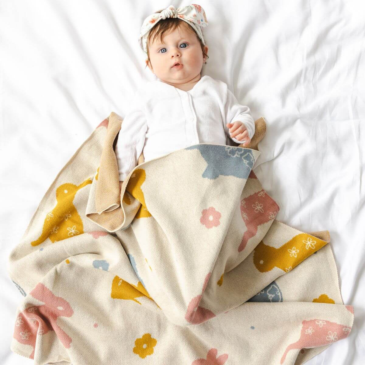 Di Lusso Living - Baby Blanket - Benny Bunny