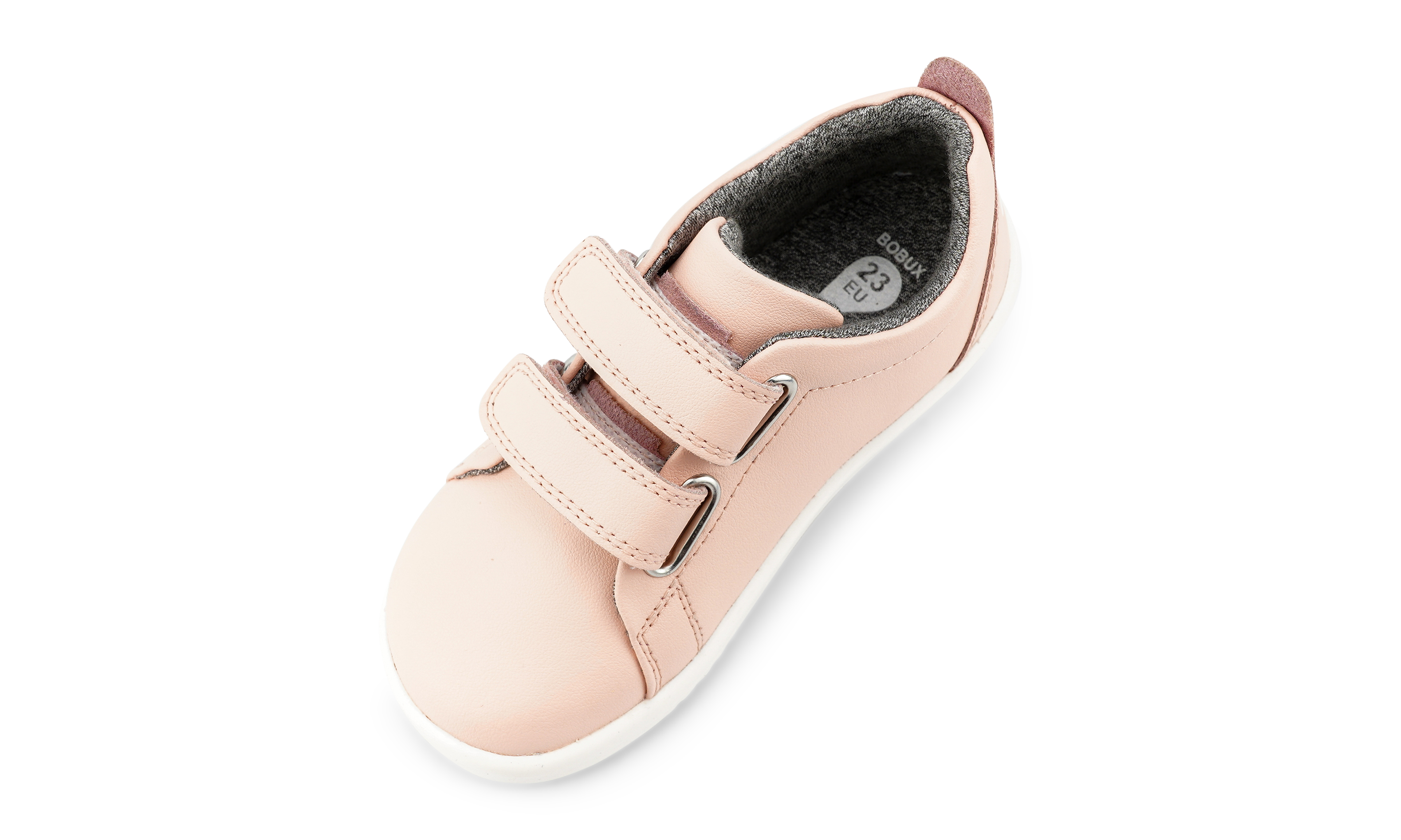 Bobux - Grass Court Switch  - Seashell (Silver+White)